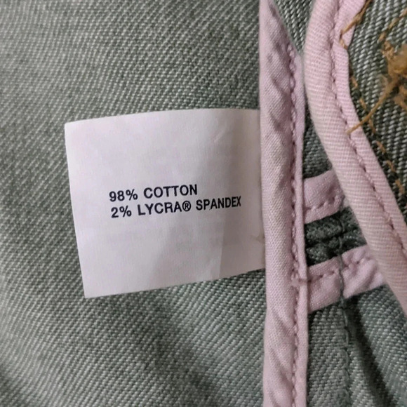 GAP Mock Neck Button Up Denim Jacket, Color Sage Green Size S - Picture 13 of 14